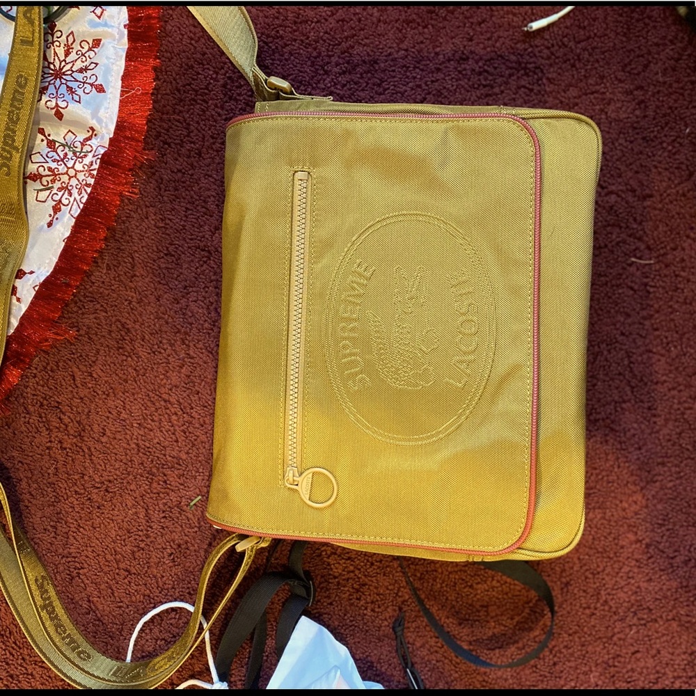 Supreme x Lacoste messenger bag